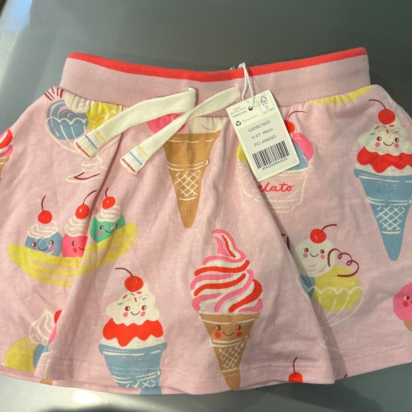 Mini Boden ice cream sundae skort 5-6Y strawberry cross back tank top 4-5Y - Picture 6 of 8